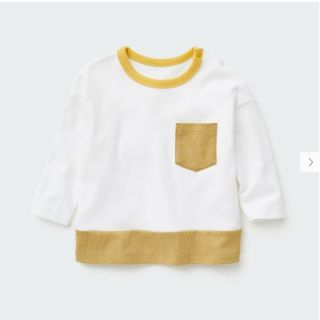 ユニクロ(UNIQLO)のソフトタッチコットンクルーネックT（長袖）90(Tシャツ/カットソー)