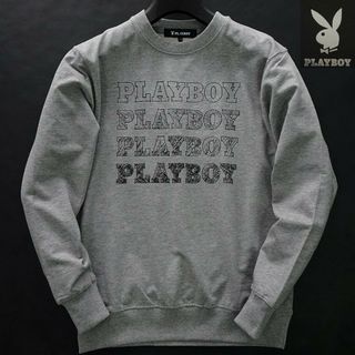 プレイボーイ(PLAYBOY)の新品 プレイボーイ 24年春夏 グラフィック スウェット LL 灰(スウェット)