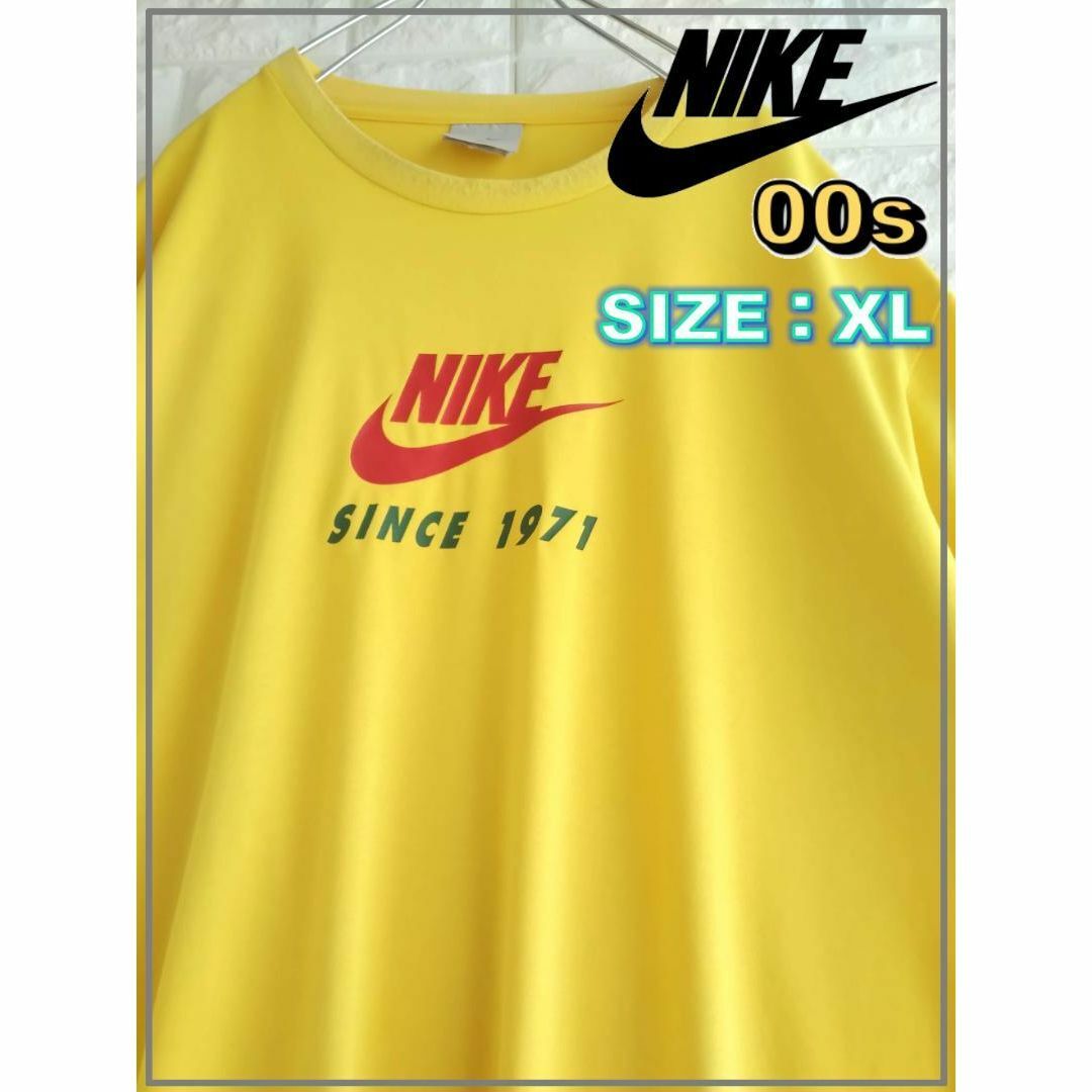 NIKE(ナイキ)の00s NIKE ナイキ スウォッシュ ロゴ Tシャツ　3617 メンズのトップス(Tシャツ/カットソー(半袖/袖なし))の商品写真