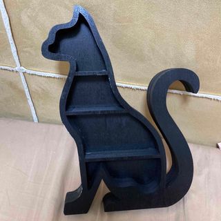 黒猫　棚　シェルフ　什器　アクセサリー　約28cm