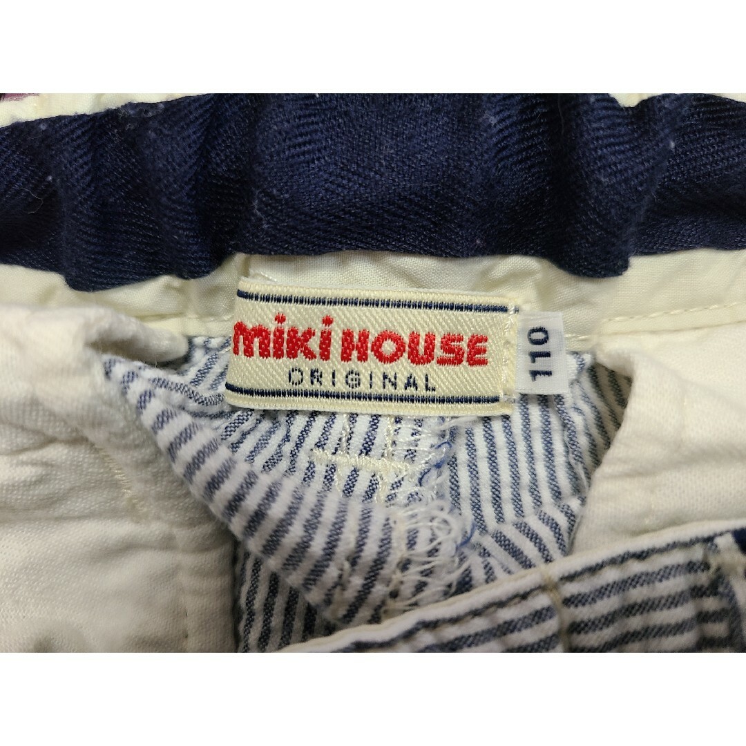 mikihouse(ミキハウス)のMIKIHOUSE 半袖Tシャツ 長ズボン ボーダーのセット キッズ/ベビー/マタニティのキッズ/ベビー/マタニティ その他(その他)の商品写真