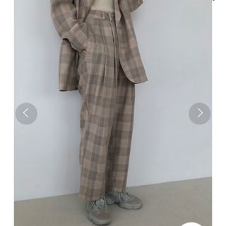 トゥデイフル(TODAYFUL)のtodayful / "Check Tuck Pants"チェックタックパンツ(カジュアルパンツ)