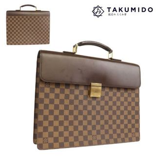 ルイヴィトン(LOUIS VUITTON)のルイヴィトン ブリーフケース アルトナ PM N53315 中古 ダミエ エベヌ ブラウン レザー LOUISVUITTON 【中古】 | ハンドバッグ ビジネス ブランド バック LV ファッション 茶 鞄 カバン ABランク(ビジネスバッグ)