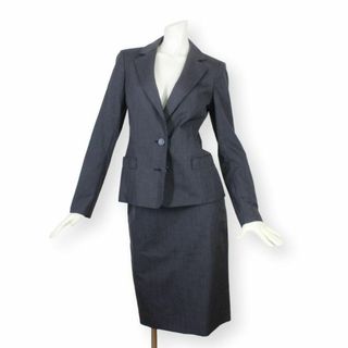 ジュンコシマダ(JUNKO SHIMADA)の【美品】49AV. ジュンコシマダ スカートスーツ 38 グレーM 春夏 日本製(スーツ)