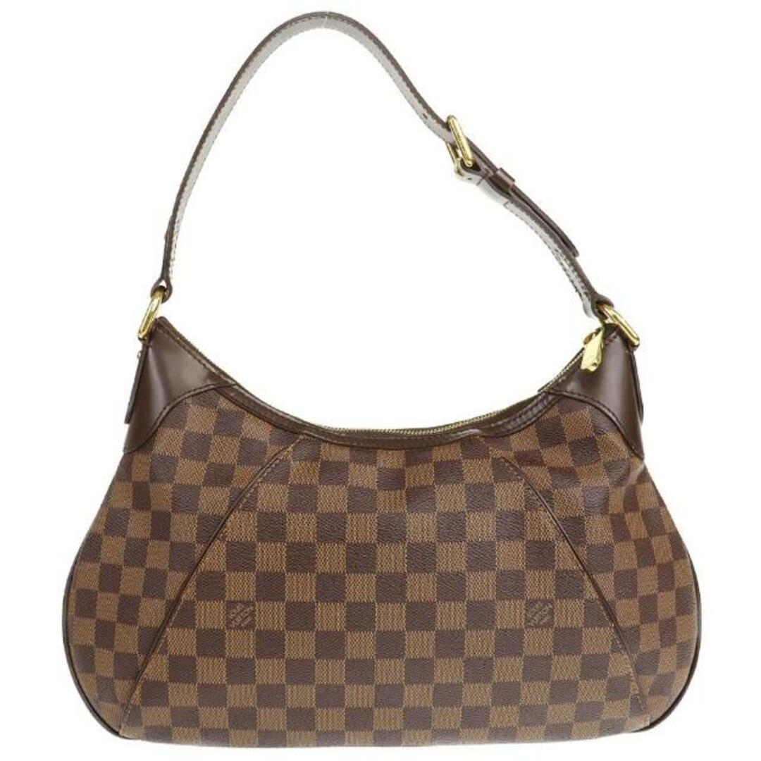 LOUIS VUITTON(ルイヴィトン)のルイヴィトン ショルダーバッグ テムズ GM N48181 中古 ダミエ エベヌ ブラウン レザー LOUIS VUITTON 【中古】 | レディース ファッション ブランド バック 鞄 カバン シンプル 茶色 かばん ルイビトン ABランク レディースのバッグ(ショルダーバッグ)の商品写真