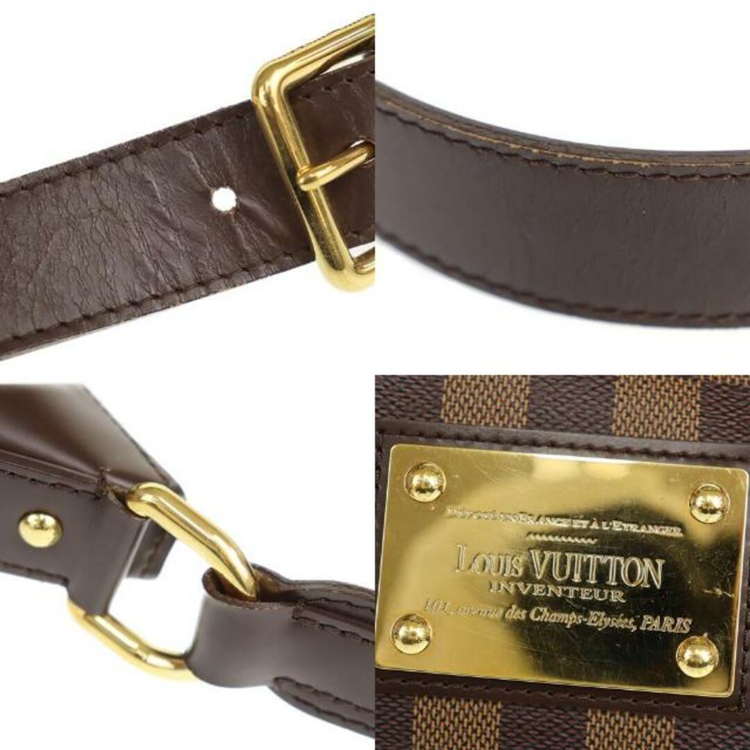 LOUIS VUITTON(ルイヴィトン)のルイヴィトン ショルダーバッグ テムズ GM N48181 中古 ダミエ エベヌ ブラウン レザー LOUIS VUITTON 【中古】 | レディース ファッション ブランド バック 鞄 カバン シンプル 茶色 かばん ルイビトン ABランク レディースのバッグ(ショルダーバッグ)の商品写真