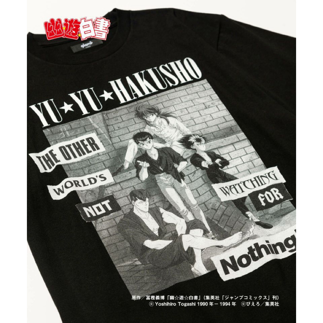 glamb(グラム)のglamb 幽遊白書 Tシャツ 黒 メンズのトップス(Tシャツ/カットソー(半袖/袖なし))の商品写真