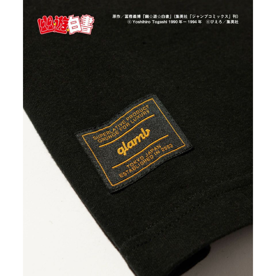 glamb(グラム)のglamb 幽遊白書 Tシャツ 黒 メンズのトップス(Tシャツ/カットソー(半袖/袖なし))の商品写真