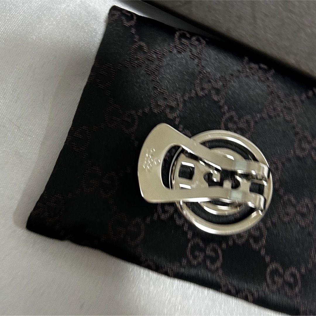 Gucci(グッチ)の【極美品】GUCCI グッチ マネークリップ GGロゴマネークリップ 箱付き メンズのファッション小物(マネークリップ)の商品写真