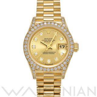 ロレックス(ROLEX)の中古 ロレックス ROLEX 69158G W番(1994年頃製造) シャンパン /ダイヤモンド レディース 腕時計(腕時計)