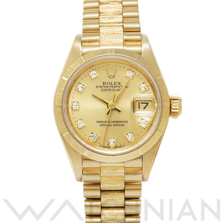 ROLEX - 中古 ロレックス ROLEX 69278G L番(1989年頃製造) シャンパン /ダイヤモンド レディース 腕時計