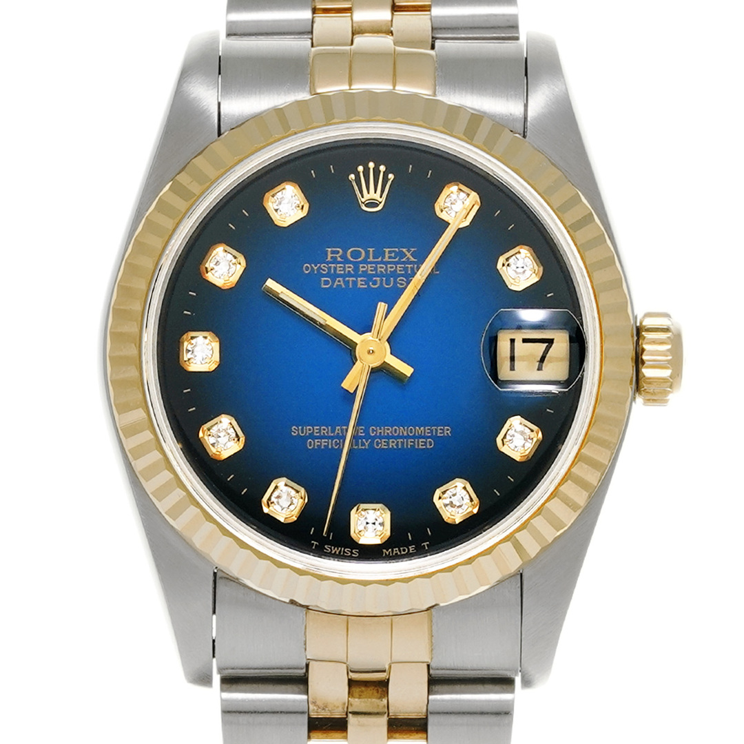 ROLEX(ロレックス)の中古 ロレックス ROLEX 68273G S番(1993年頃製造) ブルー・グラデーション /ダイヤモンド ユニセックス 腕時計 レディースのファッション小物(腕時計)の商品写真