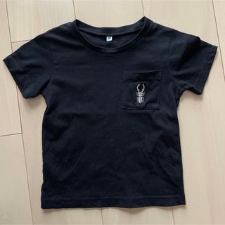 Tシャツ 半袖 キッズ　ワンポイント　クワガタ　100cm(Tシャツ/カットソー)