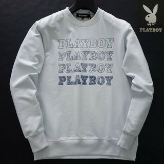 プレイボーイ(PLAYBOY)の新品 プレイボーイ 24年春夏 グラフィック スウェット LL 水色(スウェット)