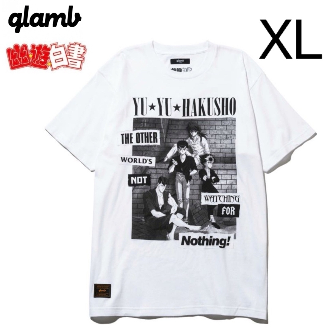 glamb(グラム)のglamb 幽遊白書 Tシャツ 白 半袖 メンズのトップス(Tシャツ/カットソー(半袖/袖なし))の商品写真