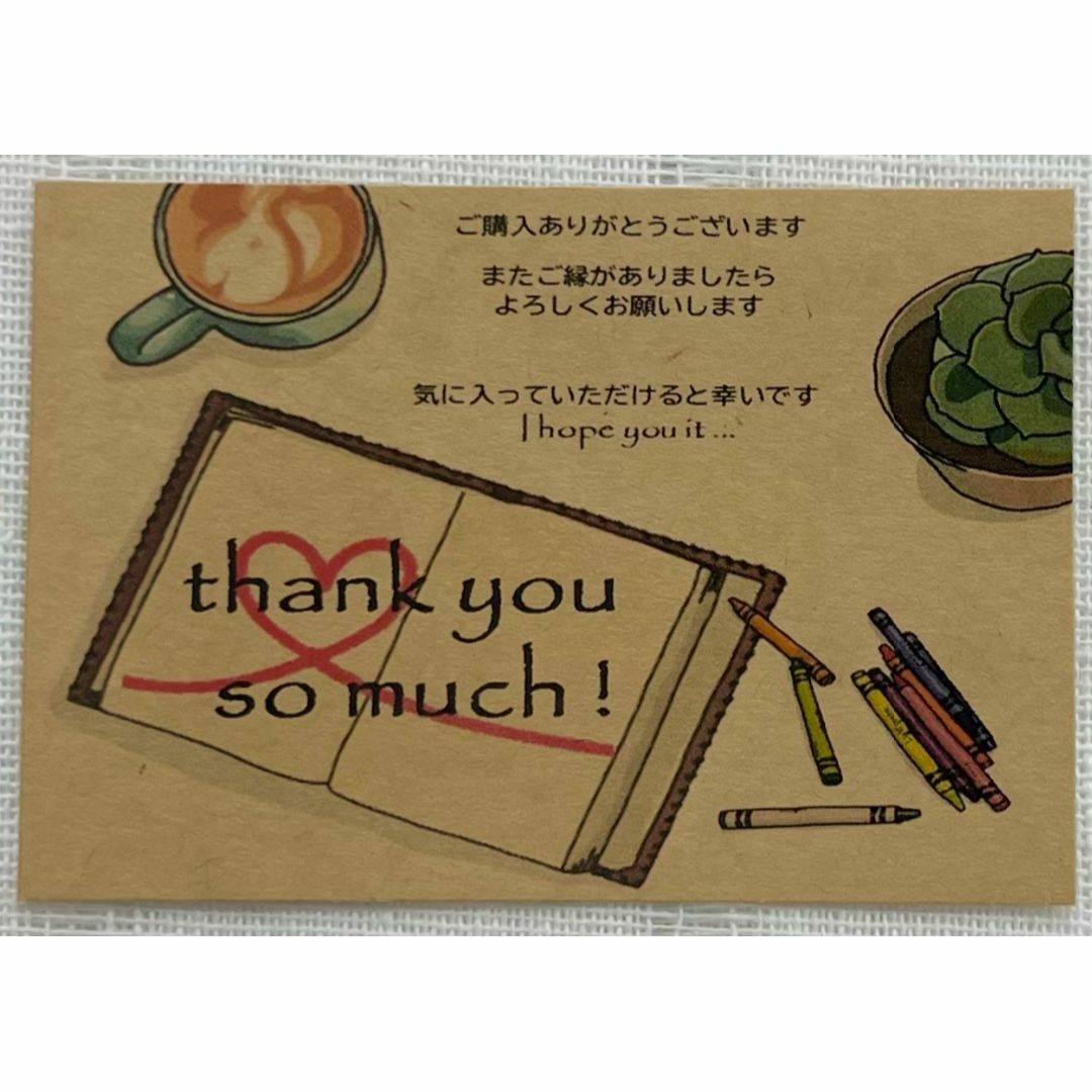 メッセージカード　36枚　thank you　ありがとう　サンキューカード ハンドメイドの文具/ステーショナリー(カード/レター/ラッピング)の商品写真