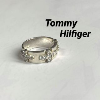 トミーヒルフィガー(TOMMY HILFIGER)のトミーヒルフィガー/ クロスジルコニア/ 925 SILVER リング約9号位(リング(指輪))