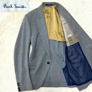 ポールスミス(Paul Smith)の★極美品★Paul Smith 背抜き メッシュ テーラードジャケット グレー(テーラードジャケット)