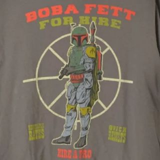 ディズニー(Disney)のSTAR WARS BOBAFETT FOR HIRE プリント半袖Tシャツ(Tシャツ/カットソー(半袖/袖なし))