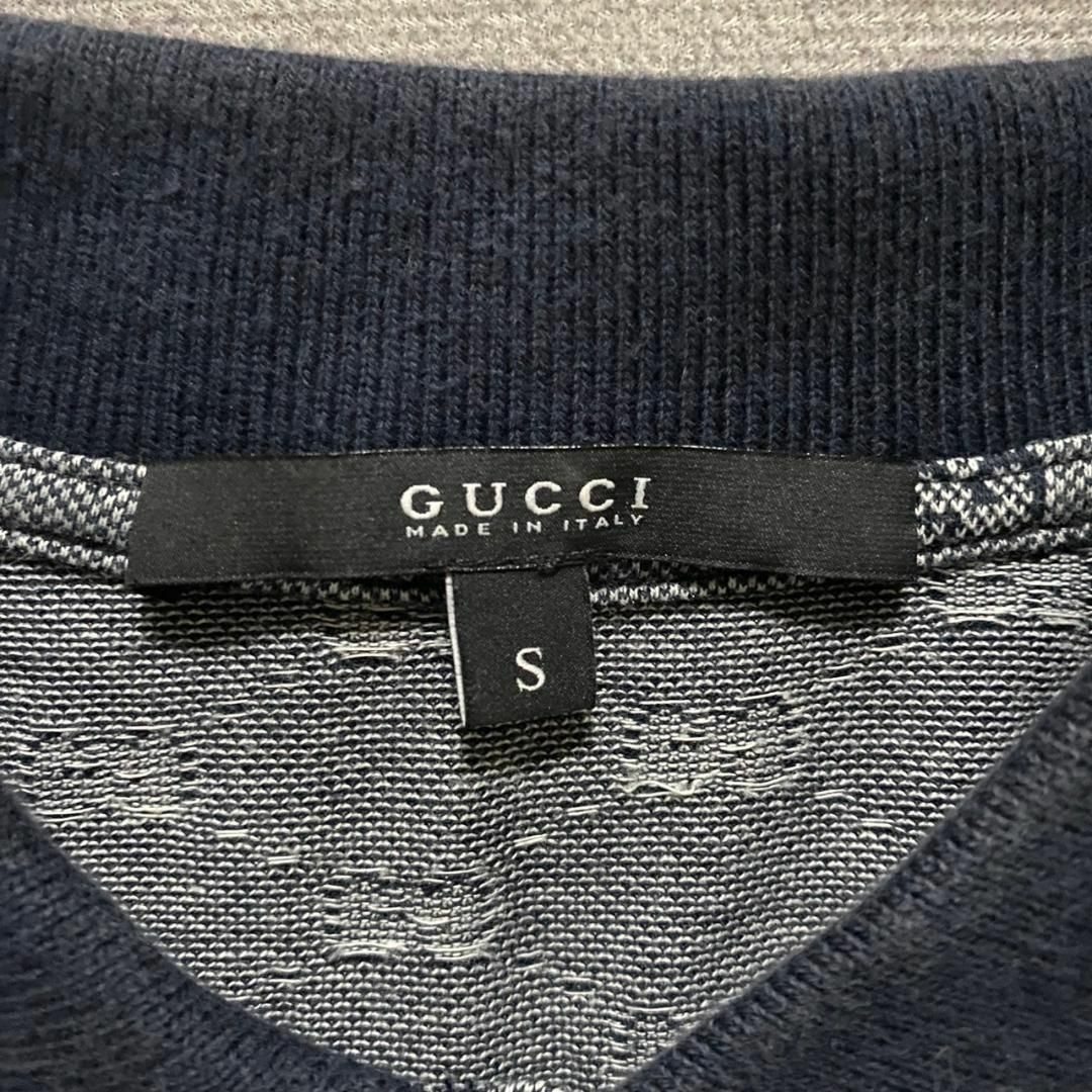 Gucci(グッチ)の美品 GUCCI GG モノグラム 半袖 ポロシャツ S メンズのトップス(ポロシャツ)の商品写真