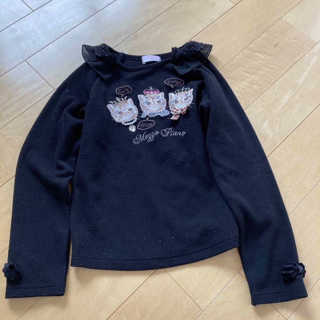 mezzo piano(メゾピアノ)の女の子　トップス キッズ/ベビー/マタニティのキッズ服女の子用(90cm~)(Tシャツ/カットソー)の商品写真