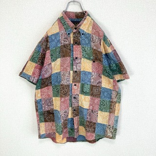 ラルフローレン(Ralph Lauren)の★レア 旧タグ チャプス ラルフローレン BDシャツ 半袖 パッチワーク 日本製(シャツ)