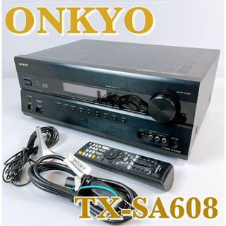 オンキヨー(ONKYO)の美品　ONKYO TX-SA608 /オンキョー　AVアンプ　動作品　リモコン付(アンプ)