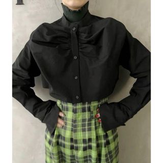 Ameri CROPPED BIG RIBBON SHIRT(シャツ/ブラウス(長袖/七分))