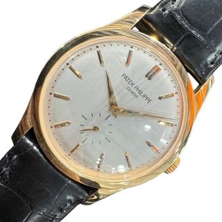 PATEK PHILIPPE - 　パテック・フィリップ PATEK PHILIPPE カラトラバ 5169R-001 シルバー K18ピンクゴールド メンズ 腕時計