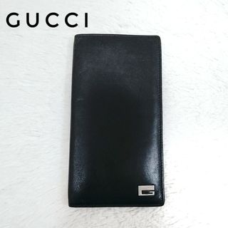 グッチ(Gucci)のGUCCI　グッチ　長財布　財布　札入れ　レザー　ブラック　黒(長財布)