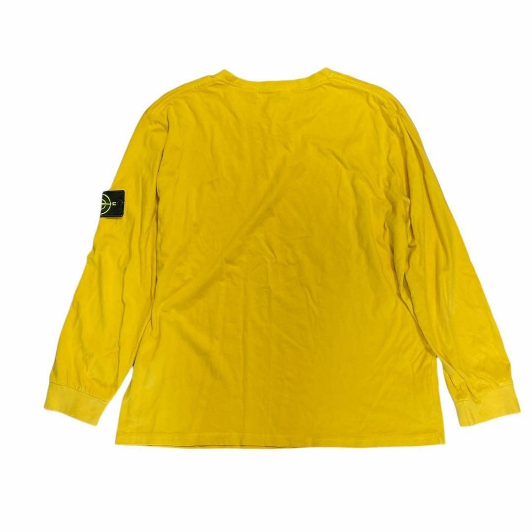 STONE ISLAND(ストーンアイランド)のSTONE ISLAND ロンT シャツ長袖  イエローXXL オーバーサイズ メンズのトップス(Tシャツ/カットソー(七分/長袖))の商品写真