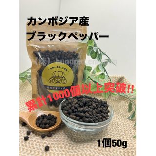 セール！”世界一美味しい胡椒”カンボジア産ブラックペッパー50g 竹(調味料)