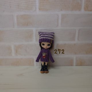 ＊272＊Petit Blythe くまちゃんニット＆ねこ耳帽2点セット(その他)