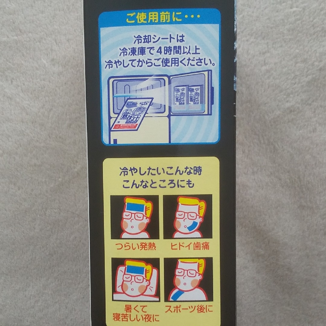 小林製薬(コバヤシセイヤク)の熱さまシートストロング 冷凍庫用 １２枚入 インテリア/住まい/日用品の日用品/生活雑貨/旅行(日用品/生活雑貨)の商品写真