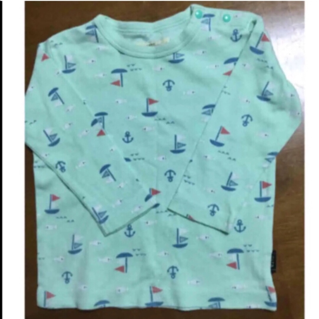 Tシャツ　ロンT  マリン柄 キッズ/ベビー/マタニティのベビー服(~85cm)(Ｔシャツ)の商品写真