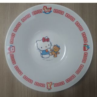 ハローキティ - 【昭和61年】キティちゃんラーメンどんぶり【中古】