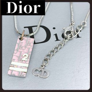 クリスチャンディオール(Christian Dior)のChristian Dior　ディオール　ピンク　トロッター　ネックレス(ネックレス)