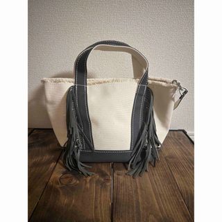 ayako☆エコスウェードトートバッグ(S)GrayBrown☆(トートバッグ)