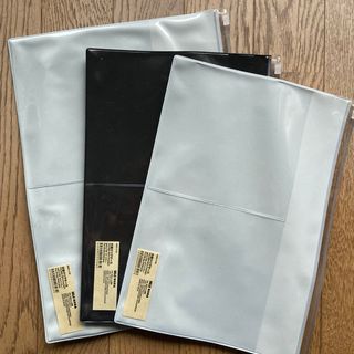 ムジルシリョウヒン(MUJI (無印良品))の無印良品 片面クリアケース  3枚セット A4 B5(ファイル/バインダー)