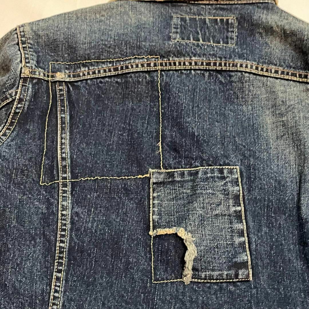 Levi's(リーバイス)のリーバイス ジージャン　ダメージリペア加工　70515 メンズのジャケット/アウター(Gジャン/デニムジャケット)の商品写真