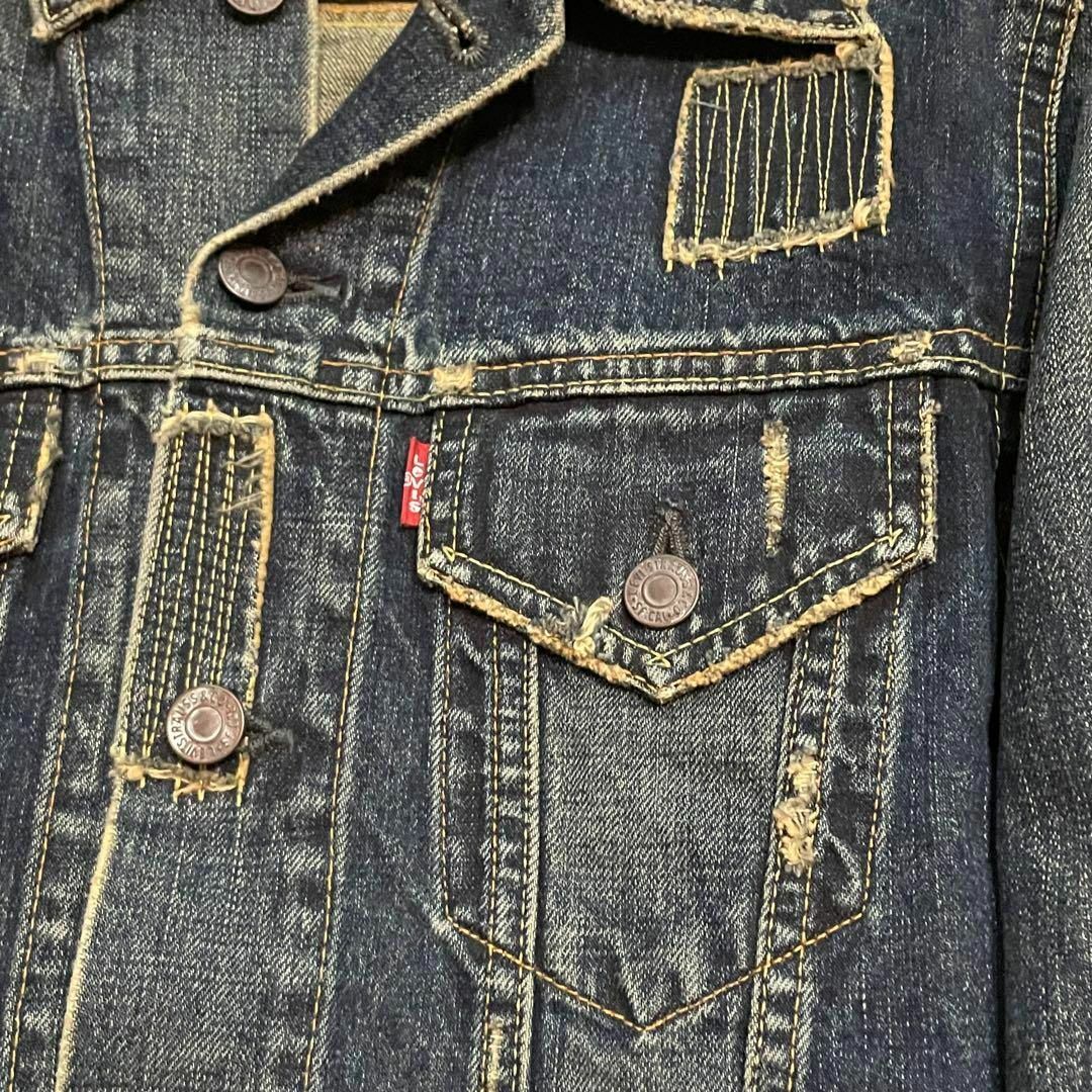 Levi's(リーバイス)のリーバイス ジージャン　ダメージリペア加工　70515 メンズのジャケット/アウター(Gジャン/デニムジャケット)の商品写真