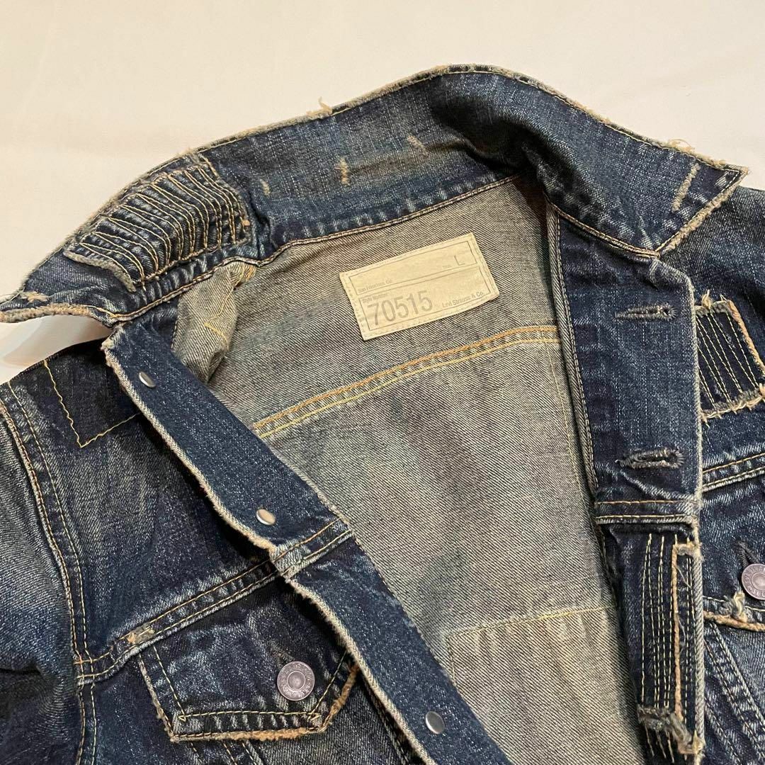 Levi's(リーバイス)のリーバイス ジージャン　ダメージリペア加工　70515 メンズのジャケット/アウター(Gジャン/デニムジャケット)の商品写真