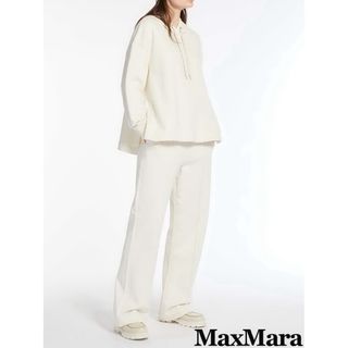 ウィークエンドマックスマーラ(Weekend Max Mara)のマックスマーラ ジャージー素材 プルオーバーパーカー ライトベージュ(パーカー)