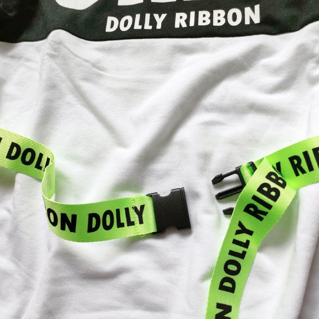 160size 新品タグ付き　長袖ロングTシャツ　DOLLY RIBBON. キッズ/ベビー/マタニティのキッズ服女の子用(90cm~)(Tシャツ/カットソー)の商品写真