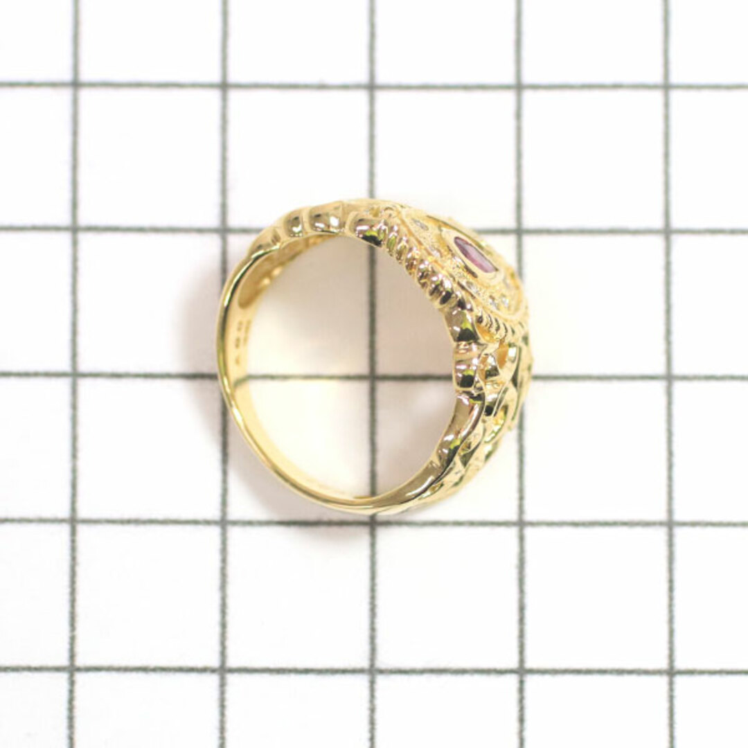 K18YG ルビー ダイヤモンド リング 0.27ct D0.07ct レディースのアクセサリー(リング(指輪))の商品写真