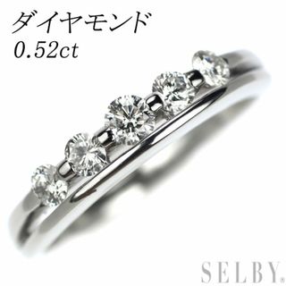 Pt900 ダイヤモンド リング 0.52ct(リング(指輪))