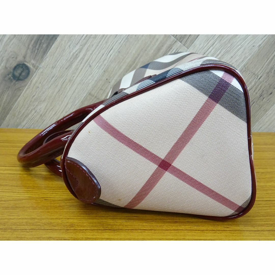 BURBERRY(バーバリー)のK藤061/ バーバリー PVC エナメル ハンドバッグ ミニボストン レディースのバッグ(ハンドバッグ)の商品写真