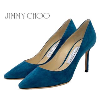 ジミーチュウ(JIMMY CHOO)のジミーチュウ JIMMY CHOO パンプス 靴 シューズ スエード ブルー(ハイヒール/パンプス)