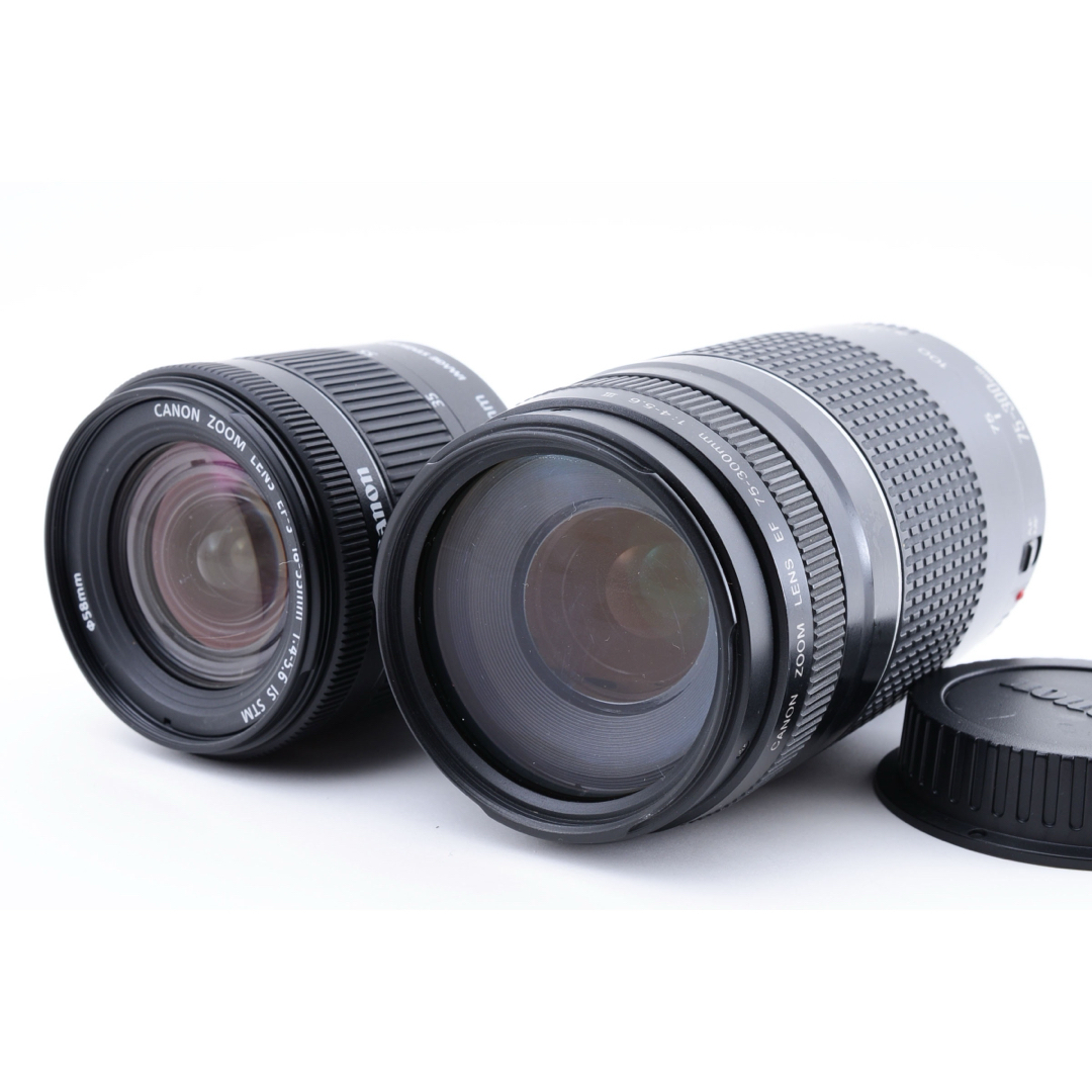 Canon(キヤノン)の2420万画素/Canon EOS Kiss X9標準&望遠ダブルレンズセット スマホ/家電/カメラのカメラ(デジタル一眼)の商品写真