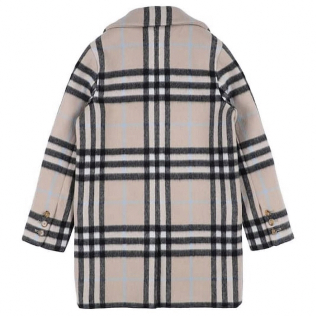 BURBERRY(バーバリー)のバーバリーチルドレンチェックコートburberryプラダアルマーニラルフグッチ キッズ/ベビー/マタニティのキッズ服女の子用(90cm~)(コート)の商品写真